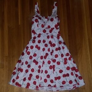 Vintage Cherry Cocktail Dress Size S
